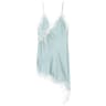 Slip Dress Summer Evening Womens Dresses Lace Asymmetric Mini Brown Sleeveless Backless 10