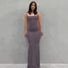 Elegant Satin Slip Maxi Dress Sleeveless Bodycon For Birthday Party Club 8