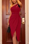 Summer Fashion New Hollow Backless Sleeveless Waist Dress Nightclub Vacation Split Solid Color Dres 6