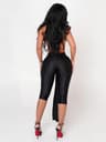 Midnight Activity Slim Playsuits Women Elastic Backless Weird Puss Halter Romper Ribbon Workout Act 1