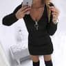 Casual Dresses Long Sleeve Knitting Fashionable Vestidos For Women 9