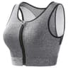 CurveFlex Front Zip Longline Sports Bra Tank For Plus Size Women 8
