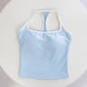 Womens Color Block Backless Yoga Tank Top With Built In Support 10
