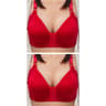 ComfortFit Front Clasp Full Cup Lace Bra Wire Free Support For Women  Plus Sizes 7