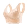 Plus Size Lace Wireless Bralette Comfort Lift Push Up Bra 8