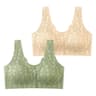FallSweet Lace Front Wireless Bra Plus Size Bralette Comfort  Seamless Fit 8