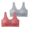 FallSweet Lace Front Wireless Bra Plus Size Bralette Comfort  Seamless Fit 9