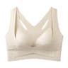 ComfortFit Plus Size Front Closure Seamless Push Up Bra With Cross Back Support 6