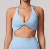 Supportive Backless Cross Strap Yoga  Gym Workout Bra For Women 5