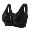 FallSweet Comfortable Front Closure Cotton Bra  Plus Size Wireless Support 10