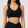 Womens Open Back Yoga Tank Top  Built In Support Activewear Fitness  Gym Workout Bra 4