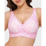 Premium Seamless Pink Leopard Print Full Cup Wire Free Bra  Breathable Comfort  Stylish Support 12