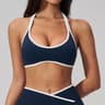 High Support Halter Sports Bra Open Back Push Up Yoga Bra 2