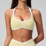 High Support Halter Sports Bra Open Back Push Up Yoga Bra 3