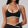 High Support Halter Sports Bra Open Back Push Up Yoga Bra 4