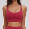 Cross Back Sports Bra For Women Breathable Running Yoga Top 2