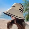 Womens Wide Brim UV Sun Hat With Breathable Face Cover For Beach And Outdoor Wear 6