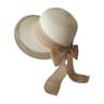 Women Wide Brim Straw Hat With Lace Edge Bowknot Beach Sun Cap 5