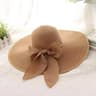 Foldable Wide Brim Straw Sun Hat For Women With Bow 5