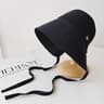 Womens Patchwork Straw Wide Brim Sun Hat With Pocket Scarf Face Cover 8