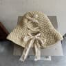 Foldable Women Straw Sun Hat With Lace Bow Crochet Beach Style 5