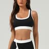 Contrast Color Padded Sports Bra For Yoga And Gym Training 6