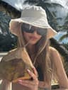 Womens Distressed Windproof Bucket Hat With Adjustable Chin Strap For Travel  Beach 0