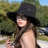 Womens Wide Brim UV Protection Foldable Beach Sun Hat For Hiking  Fishing 4