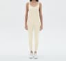 Seamless Ribbed Womens Gym Bodysuit Yoga Jumpsuit For High Elastic Workout  Hip Lift 3