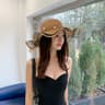 Panama Wide Brim Straw Sun Hat With Bow Accent 2