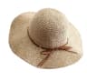 Wide Brim Woven Straw Sun Hat With Elegant Bow Accent 6