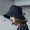 Chic Solid Color Women Bucket Hat  Lightweight Foldable Sun Hat With Adjustable Strap 7