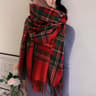Warm Plaid Long Wrap Shawl For Women Soft Scottish Style Tartan Scarf Perfect Gift For Mom Wife Or  4