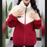 Women Jacket Thickened Lamb Fleece Quilted Top Mid Length Overcoat Warm Autumn Winter Topcoat Long  0