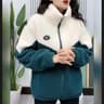 Women Jacket Thickened Lamb Fleece Quilted Top Mid Length Overcoat Warm Autumn Winter Topcoat Long  2