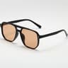 Women Square Sun Glasses Retro Polygon Eyeglasses Men Double Beam Sunglasses Vintage Fashion Black  7