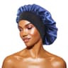 Women Satin Solid Bonnets Wide Brimmed Sleeping Hat Hair Care Bonnet Unisex Head Wrap Elastic Band  7