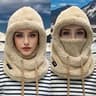 Winter Warm Balaclava Thermal Windproof Ski Hood Motocycle Face Cover Polar Fleece Adjustable Cycli 3