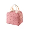 Cute Floral Printed Food Handbags Portable Thermal Lunch Bag Office Cooler Ice Insulated Case Durab 4