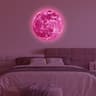 Hot Sale Luminous Moon Wall Sticker Glow In The Dark Wallpaper Fluorescent PVC Decals Kids Room Wal 2