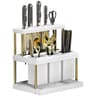 Kitchen Knife Holder MultiFunction Cutter And Cutlery Drainer Rack Space Saving Utensil Organiser R 7