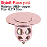 Bathroom Drain Cover PopUp Drain Stopper Hair Catcher Basin Filter Valve 8