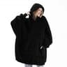 Thick Warm Hooded Outer Wear Women Winter Pullover Soft Double Fleece Jacket Unisex Long Hoodies Fo 4