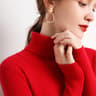 Women Fall Turtle Neck Sweater Knitted Soft Pullovers Cashmere Jumpers Basic Soft Sweaters Female B 7