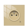 MOES ZigBee Smart Wall SocketGlass Panel OutletPower Monitortuya Wireless Control Mesh with Timer