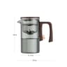 New Tea Pot With Magnetic Switch Glass Wood Handle Tea Separation 9