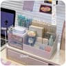 Cute Pen Desk Holder Organizer DrawerType Desktop Storage Box Nine Grids Stationery Organizer For G 3