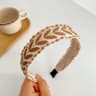 Fashion Head Band For Women Bohemia Leaf Embroidery Hairband Girls Spring Turban Hair Accessories 2
