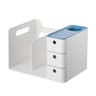 Book Holder Bookends With Two Drawers Students Desk Organizer Magazine File Holder Office Book Supp
