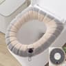 Winter Bathroom Cushion Warm Toilet Seat Cover Mat Soft Washable Toilet Pad With Handle Thicker Too 6